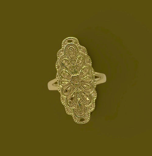 Mogadishu Ring (Size 7-9 24KTGF)