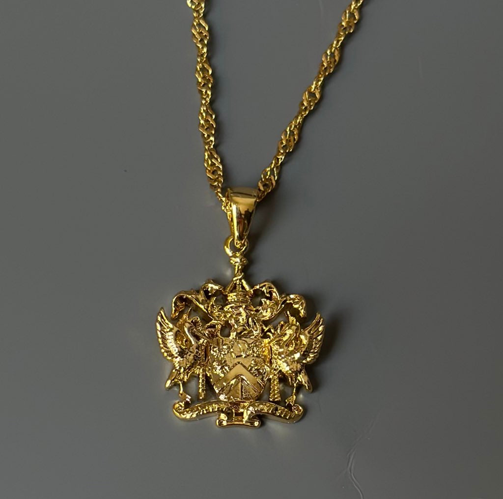 Saint Kitts & Nevis Coat of Arms necklace