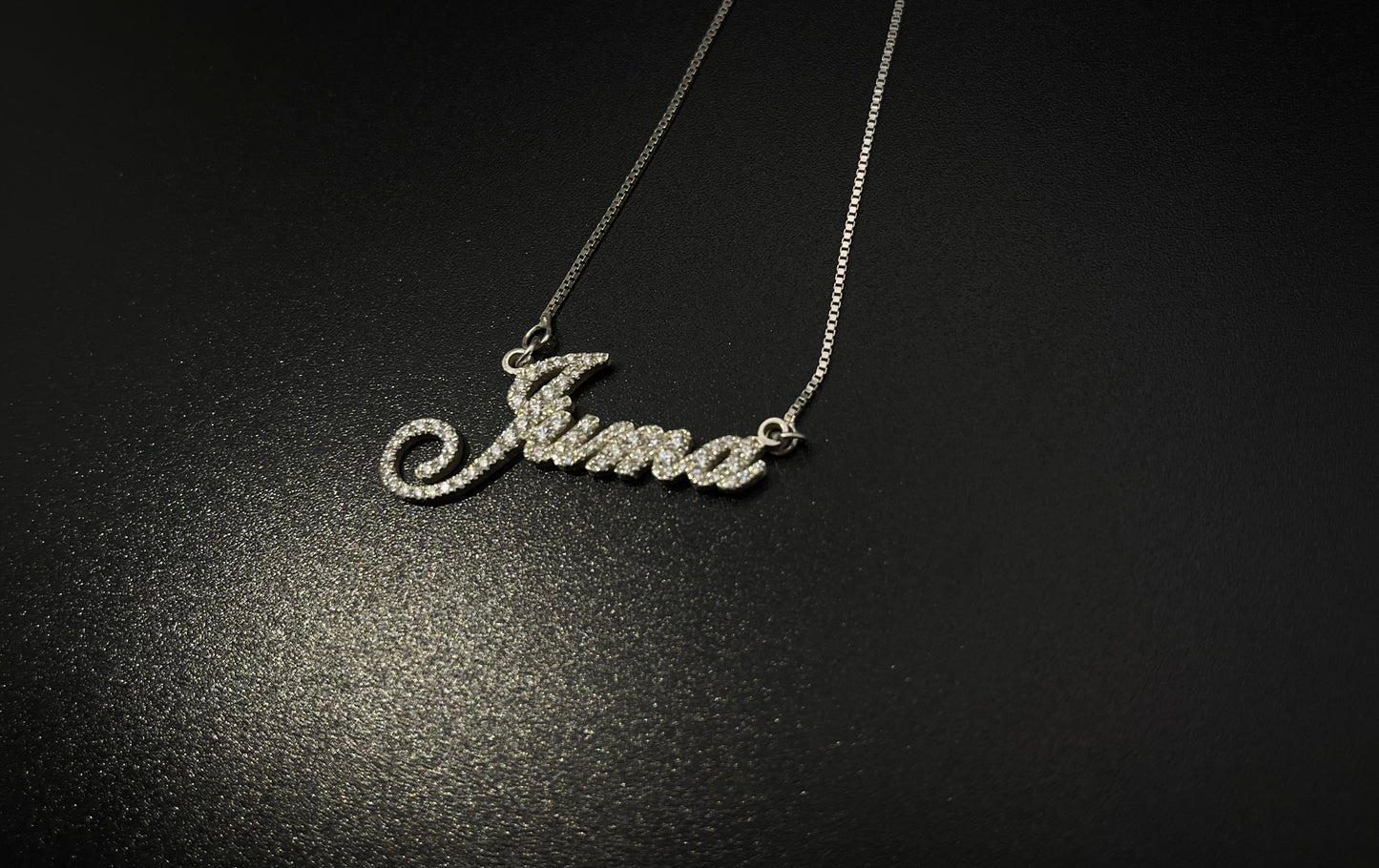 Personalized name pendant - Passes Diamond testers