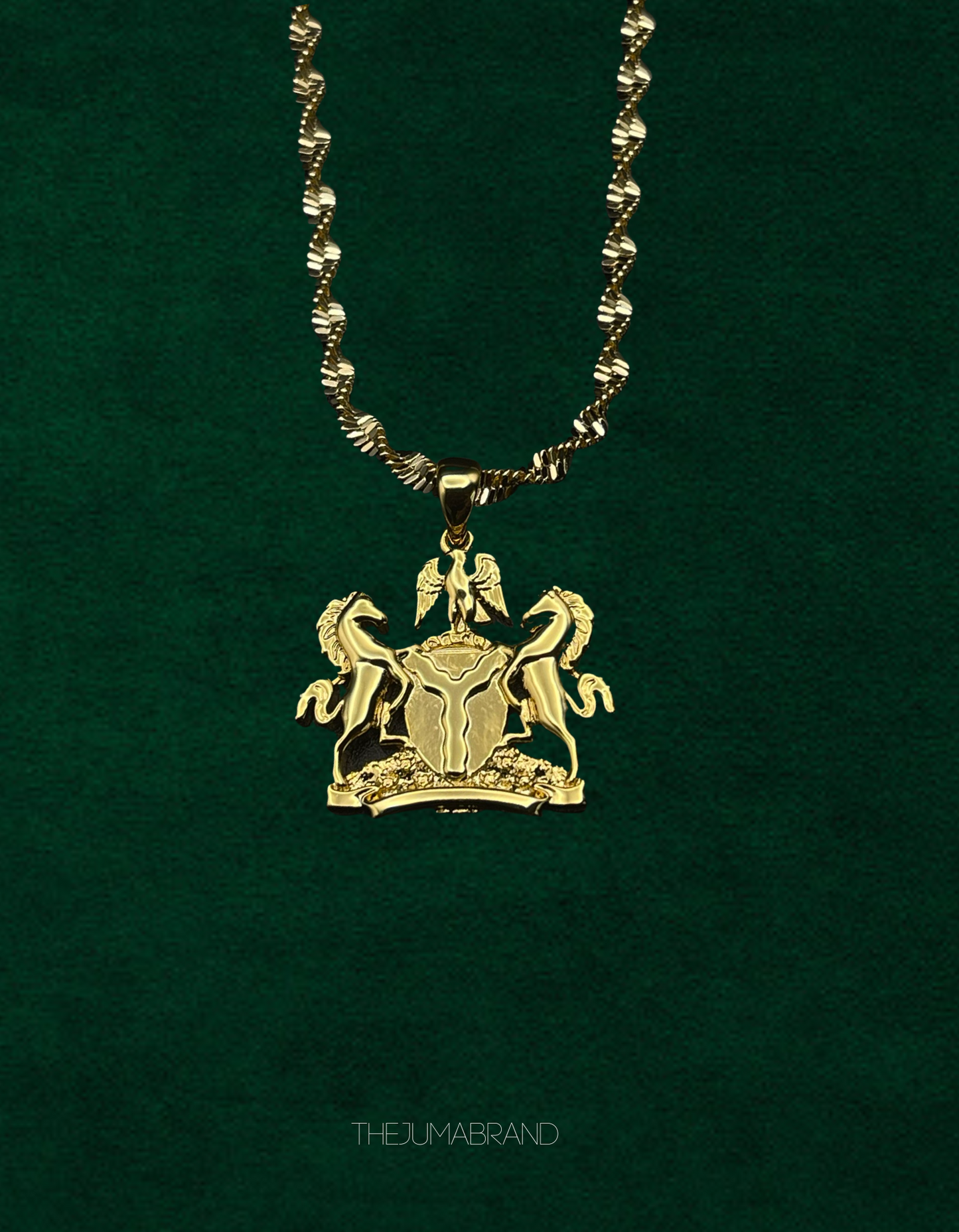 Nigerian Coat Of Arms necklace