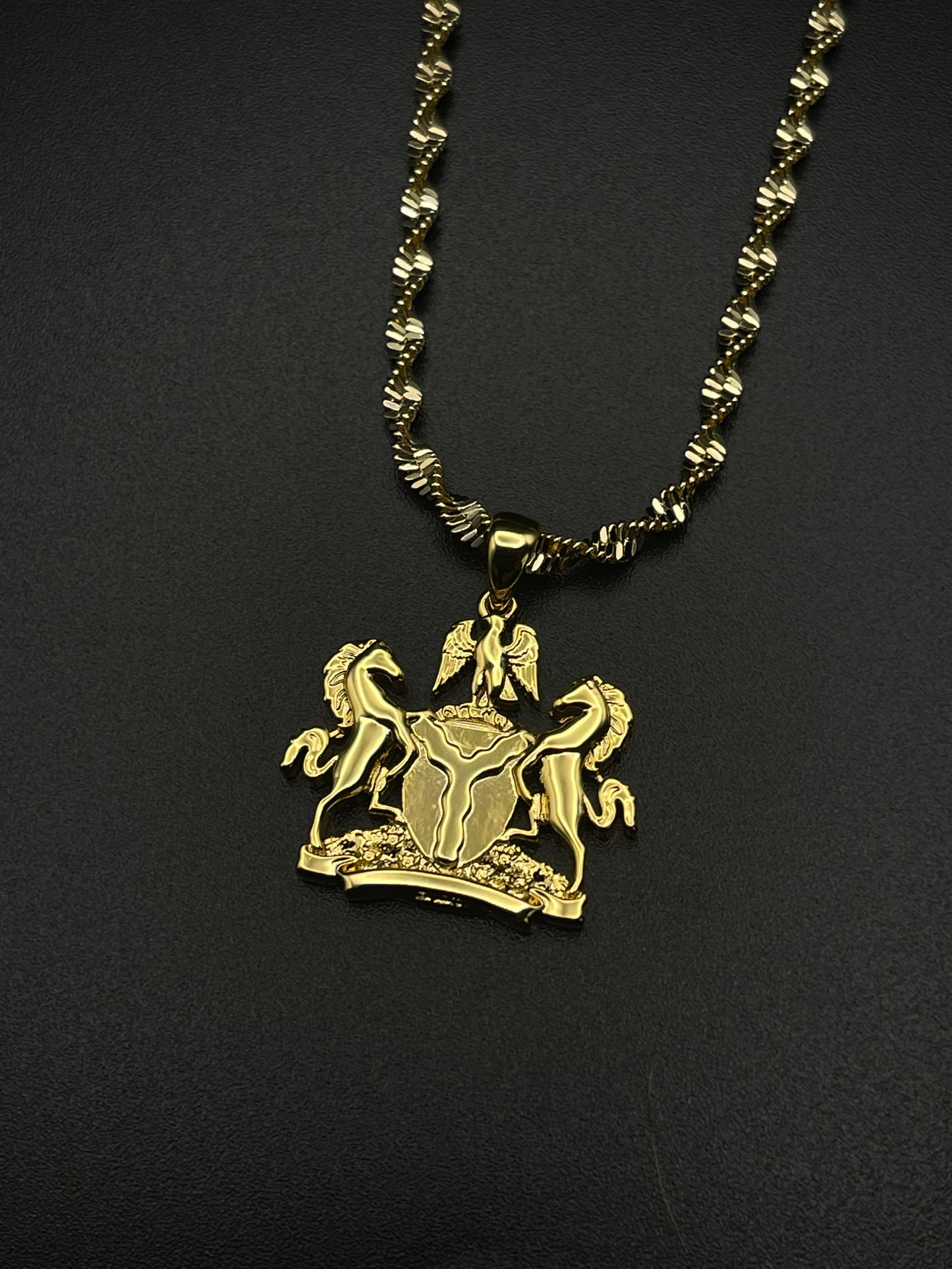 Nigerian Coat Of Arms necklace