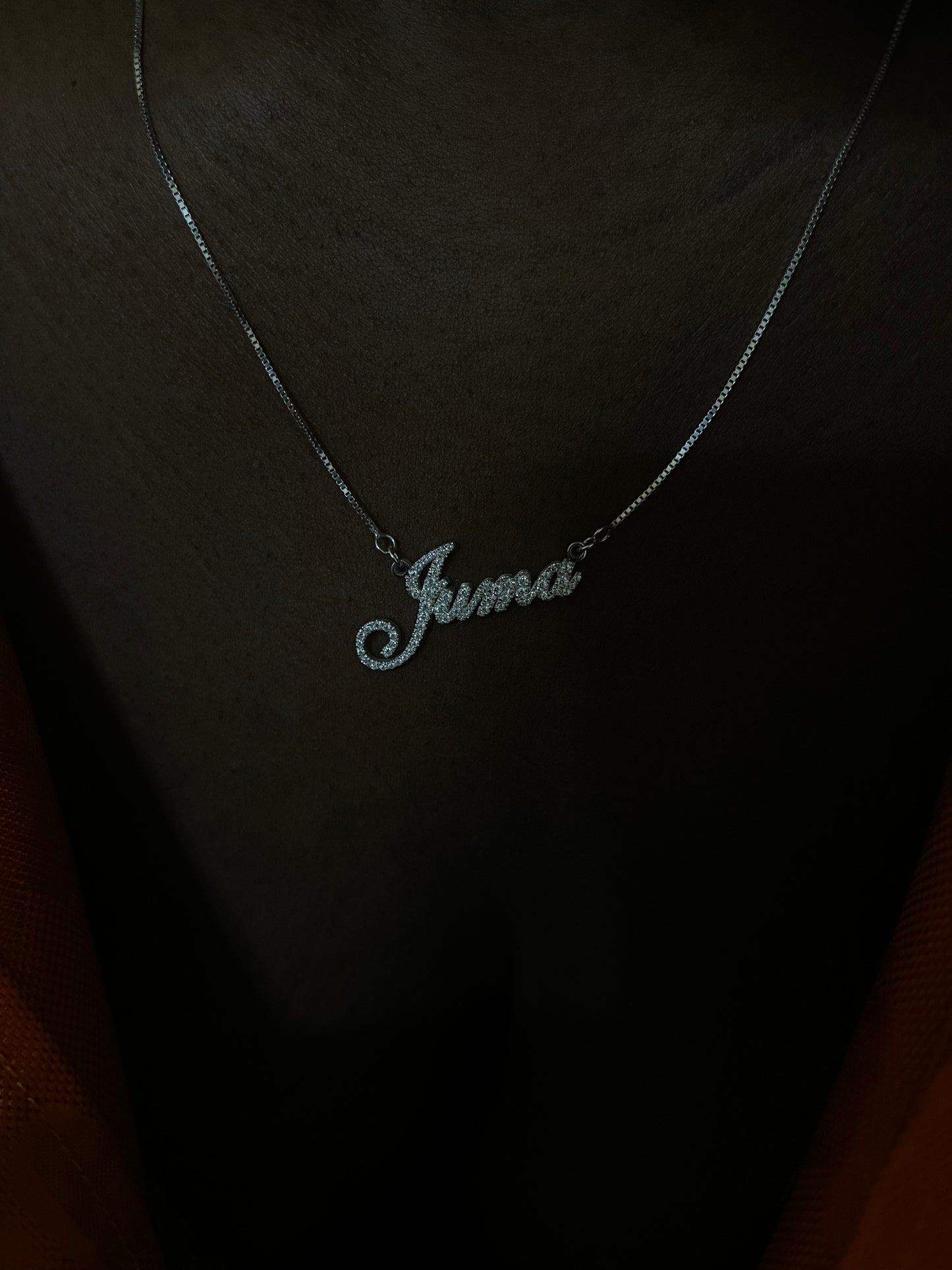 Personalized name pendant - Passes Diamond testers