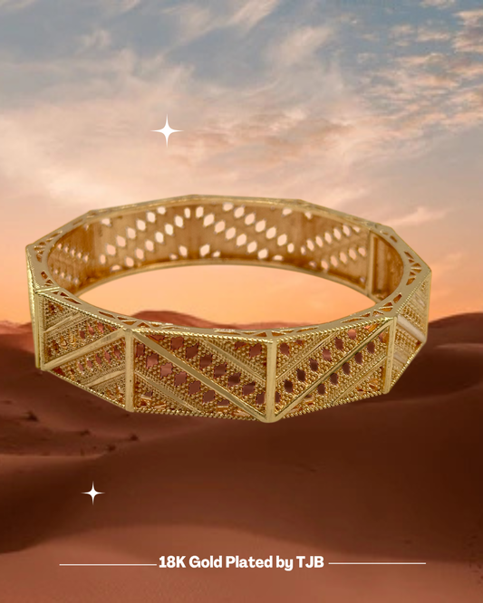 Dune Bangle 18KGP