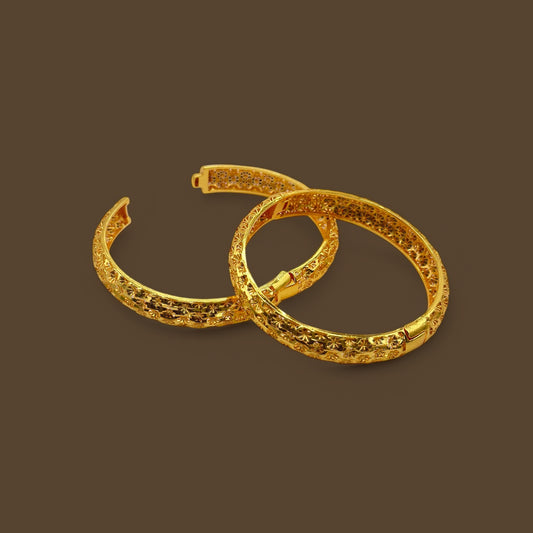 Malika Bangle (24KT Solid GF)