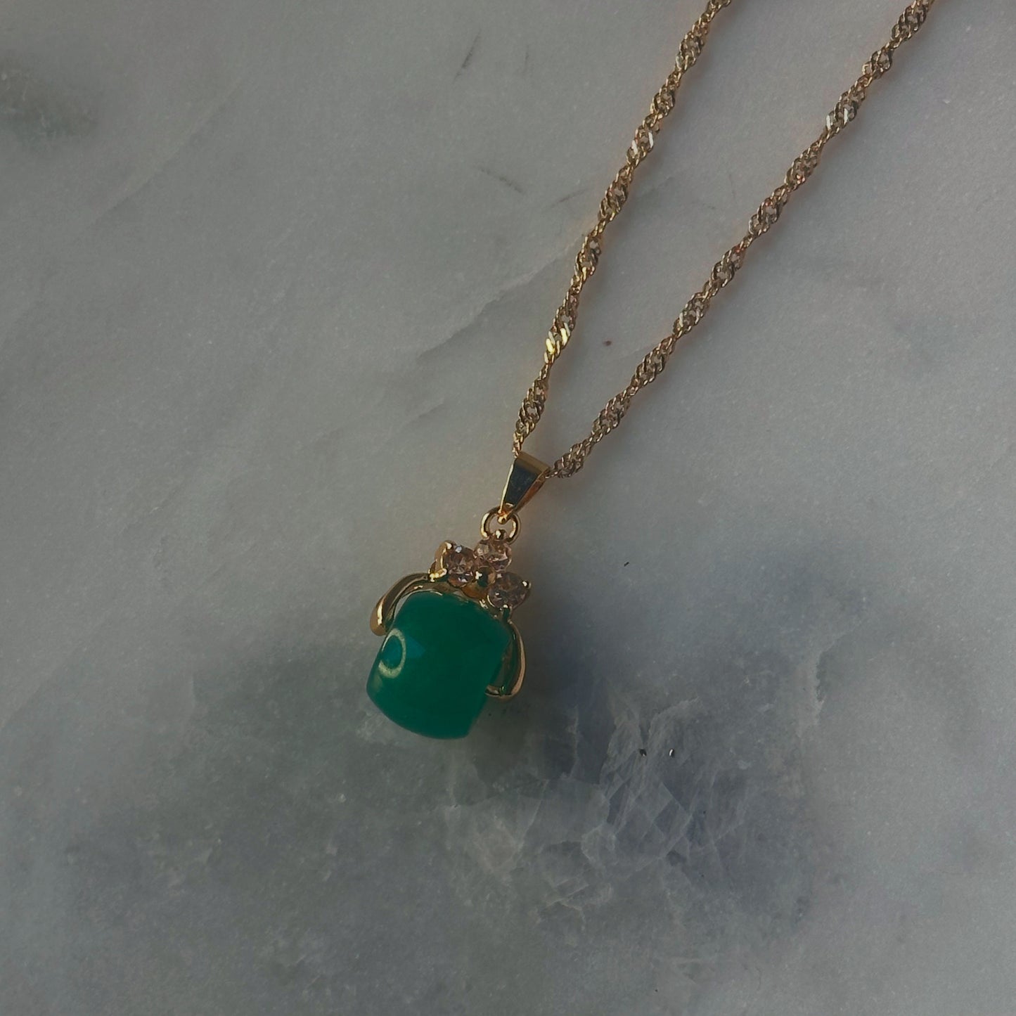 Mai Jade Necklace 24KGF