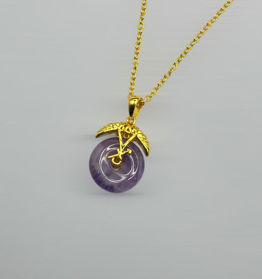 Sagittarius Jade Necklace 24KGF