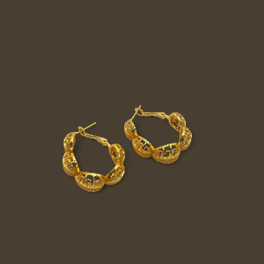 Soraya Hoops (24KT Solid GF)