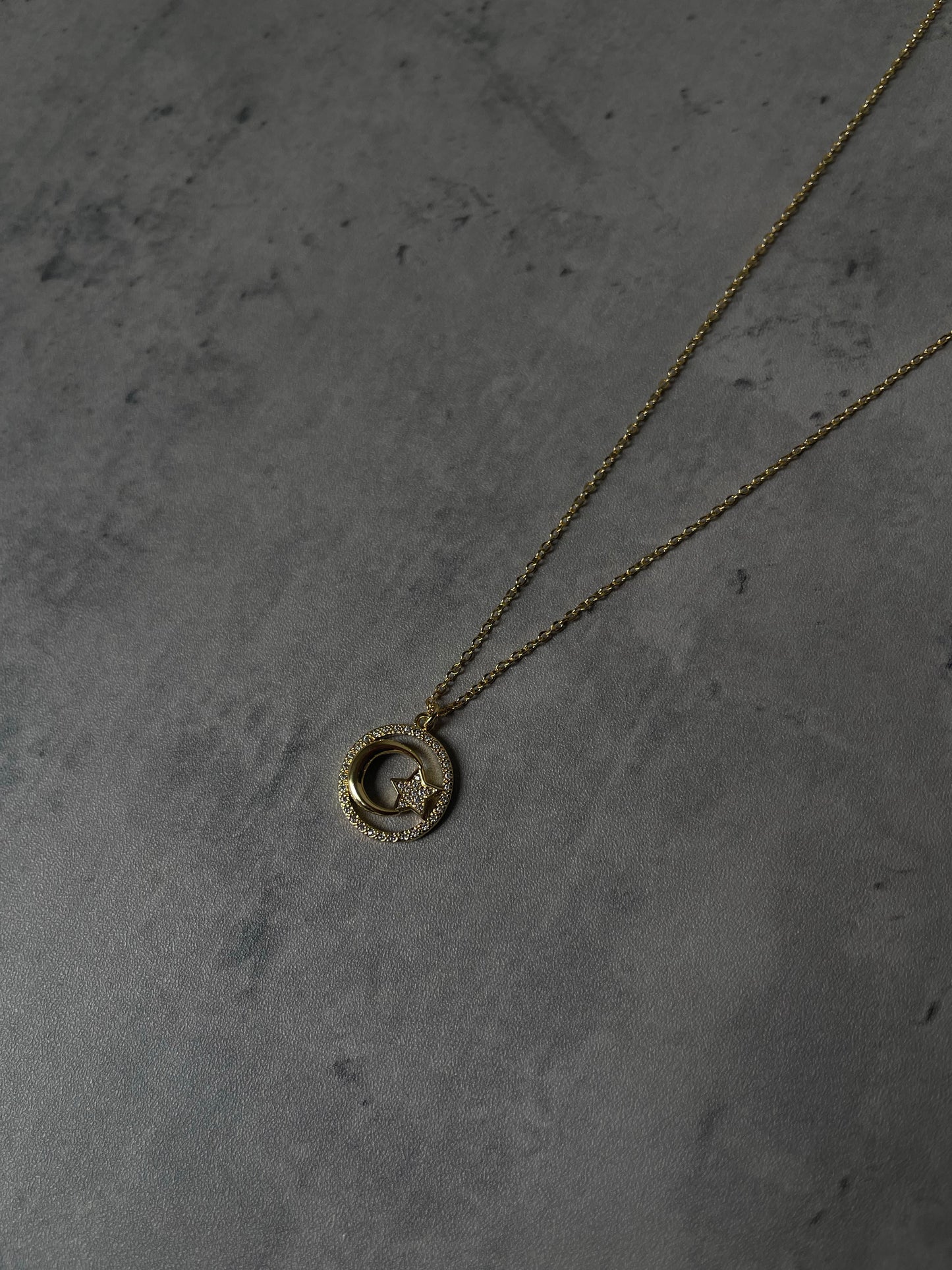 Crescent Moon & Star necklace