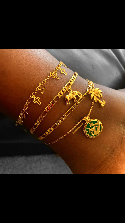 Palm Tree anklet