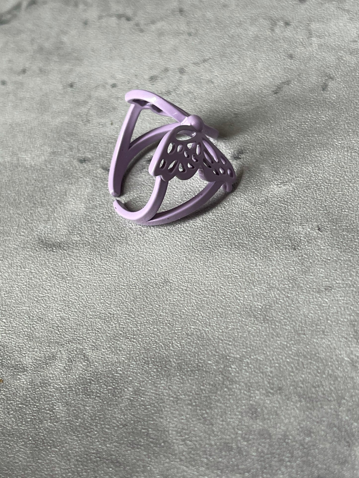 Purple Butterfly ring