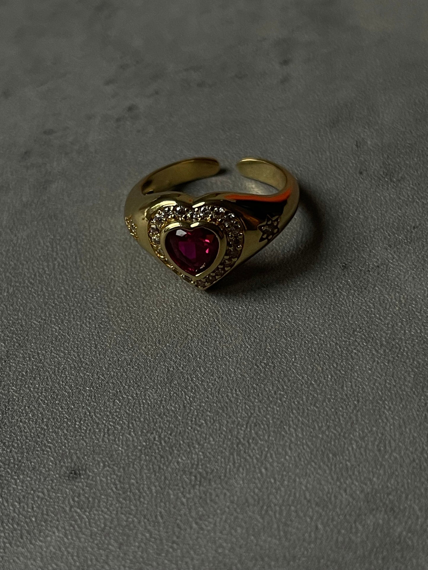 2008 Ruby heart ring